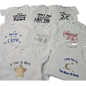Custom👶 Adorable Baby Onesies handmade
🛒 Pick 1 for $11
🛒 Pick 2 for $18